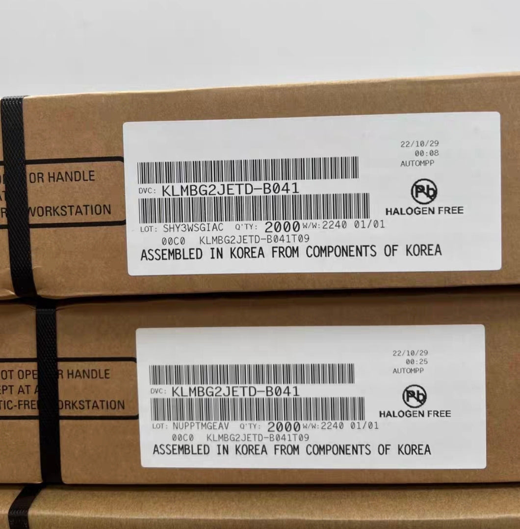 KLMBG2JETD-B041 EMMC5.1 32GB 153FBGA Memory Chip IC Integrated Circuits Electronic Components Brand New Original In Stock