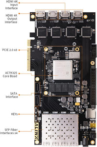 V7K325: XILINX Kintex-7 K7 7325 XC7K325 4K Video Image Processing PCIE Accelerator Card FPGA Development Board