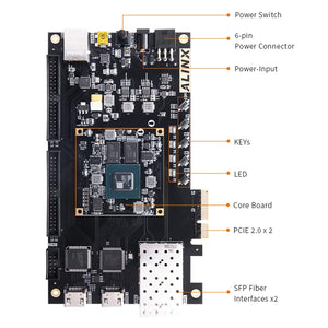 X7A200: Artix-7 XC7A200T (FPGA Development Board + USB Downloader)