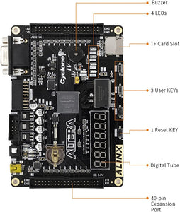 X301C: ALTERA Cyclone IV EP4CE6 (FPGA Development Board + USB Downloader)