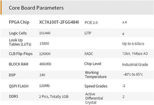 X7102: Artix-7 XC7A100T (FPGA Development Board + USB Downloader)