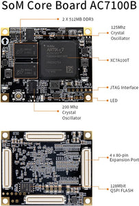 X7102: Artix-7 XC7A100T (FPGA Development Board + USB Downloader)