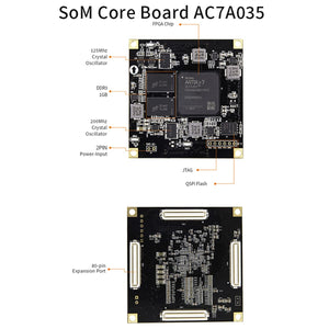 X7A035: Artix-7 XC7A35T (FPGA Development Board + USB Downloader)