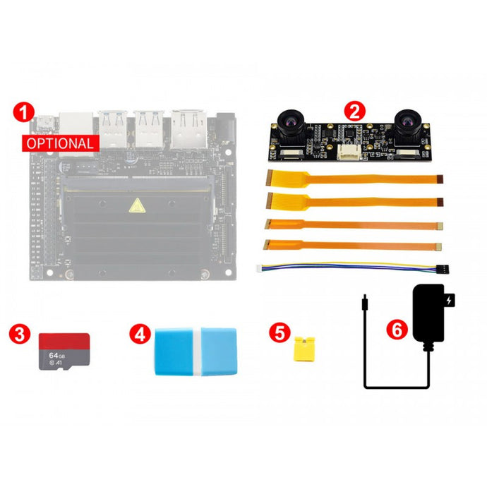 Jetson Nano Development Pack (Type D), with Binocular Camera, TF Card