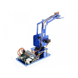 4-DOF Metal Robot Arm Kit for Raspberry Pi, Bluetooth / WiFi