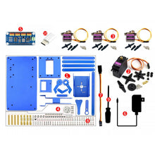 Загрузить изображение в средство просмотра галереи, 4-DOF Metal Robot Arm Kit for Raspberry Pi, Bluetooth / WiFi
