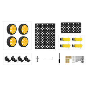 Robot-Chassis Series Smart Mobile Robot Chassis Kit, Options for wheels and chassis